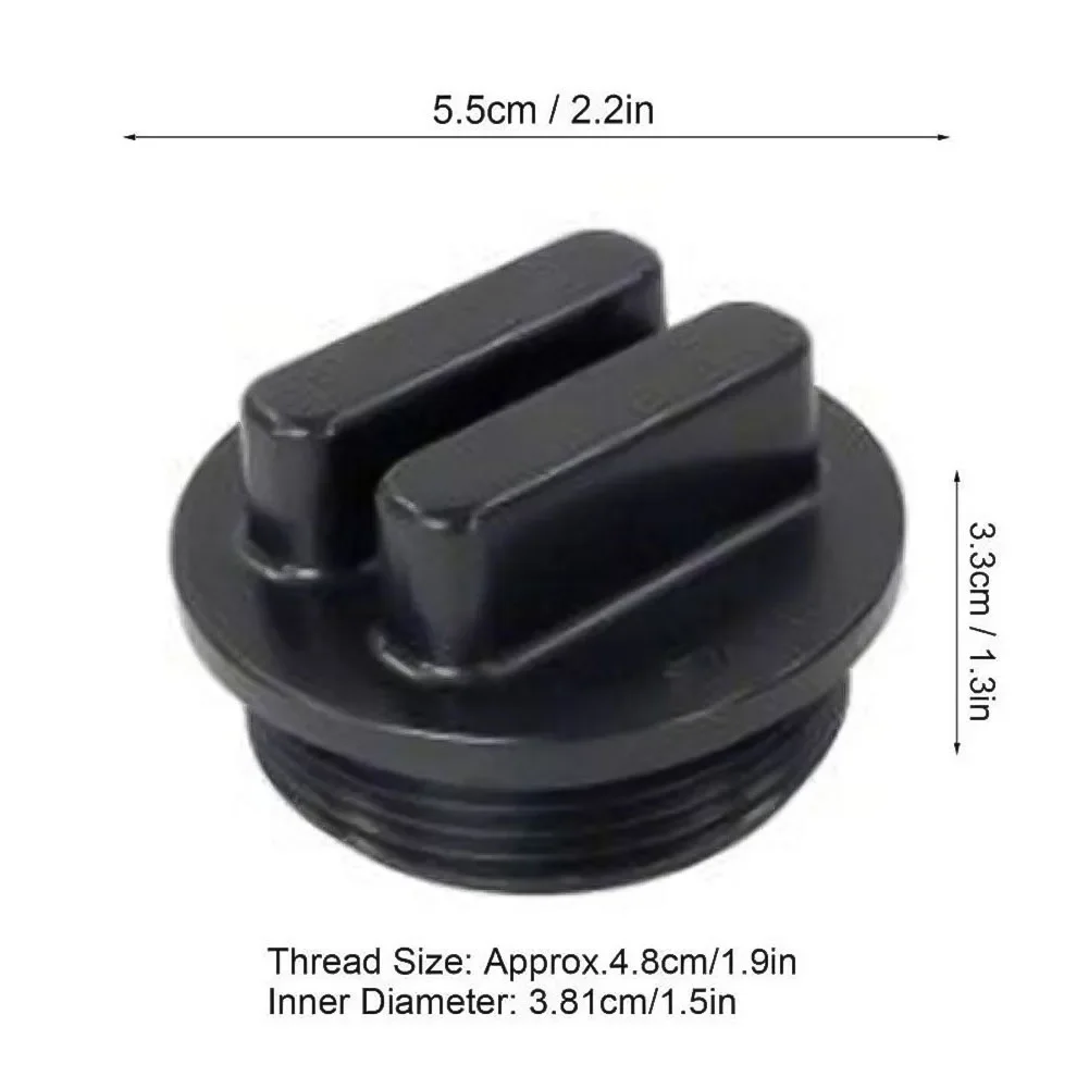 Zwembadretourleidingstekker met schroefdraad 1,5 inch filterafvoerdopstekker met O-ring Zwembadskimmerplug Winterklaargereedschap tijdens het winterseizoen