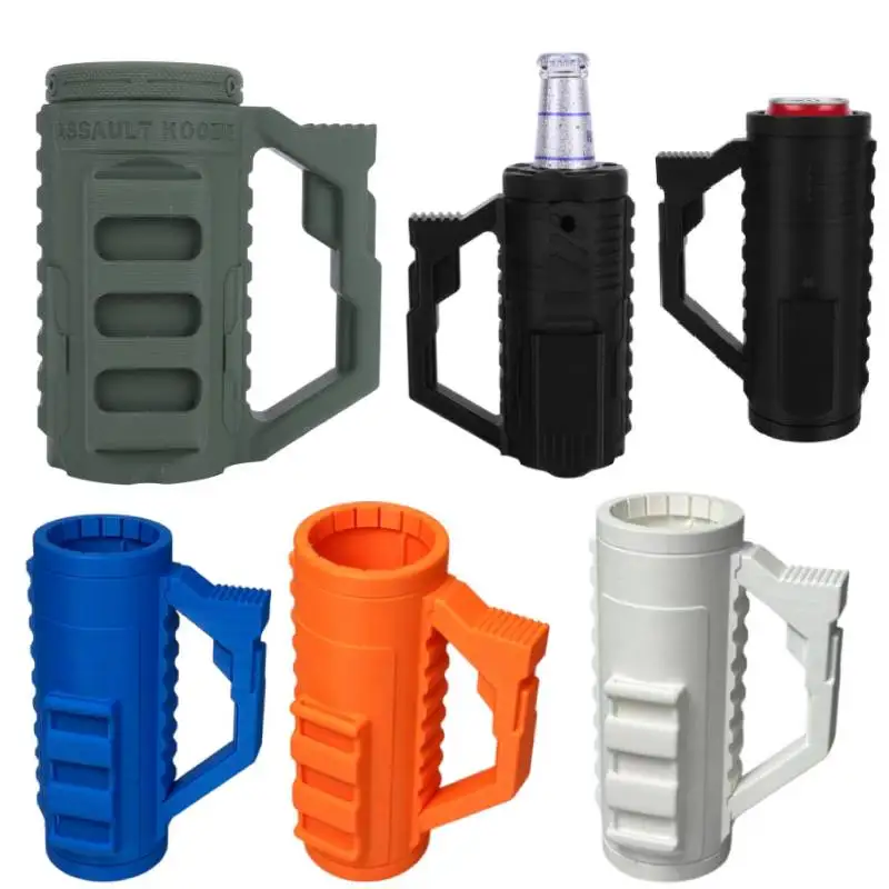 Enfriador de latas delgado y aislado para latas de 16/12 oz y botellas de cerveza - Mantiene la bebida fría por 8 horas, fácil de sostener - Porta latas de PLA para Hard Seltzer