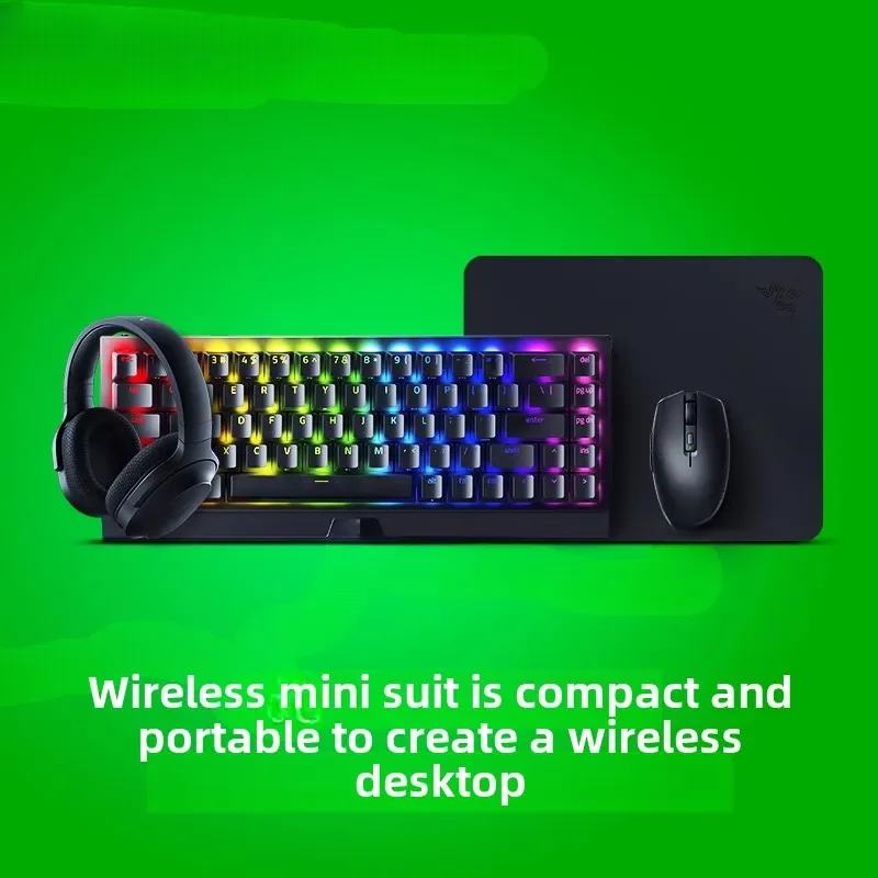 Mini Wireless Game Office Keyboard Mouse Headset Set