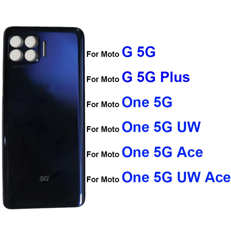 후면 배터리 도어 하우징 커버 모토로라 모토 G 5G G 5G 플러스 One 5G ACE One 5G UW, 배터리 후면 커버 케이스 부품