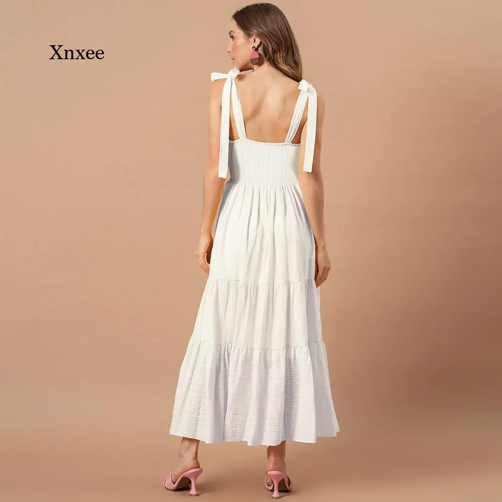 V-Neck Pleated A-Line Dress Slim Evening Sexy Spagetti Straps Backless Prom Party Dresses Ruffles Solid Color Bodycon Robe