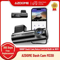 AZDOME M330 Car DVR 1080P Dash Cam Smart Voice Control WiFi Free APP G-sensor Emergency Record Parking Monitor Loop Recording