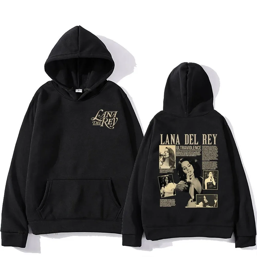 Lana Del Rey Hoodies Singer Graphic Printing Sweatshirts for Fans Casual Long Sleeve Men/Women Clothing Sudaderas Hip Hop Hoody