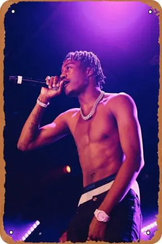 Rap Poster Lil Tjay Live Concert Poster Metal Tin Sign Vintage Home Bar Club ... sign
