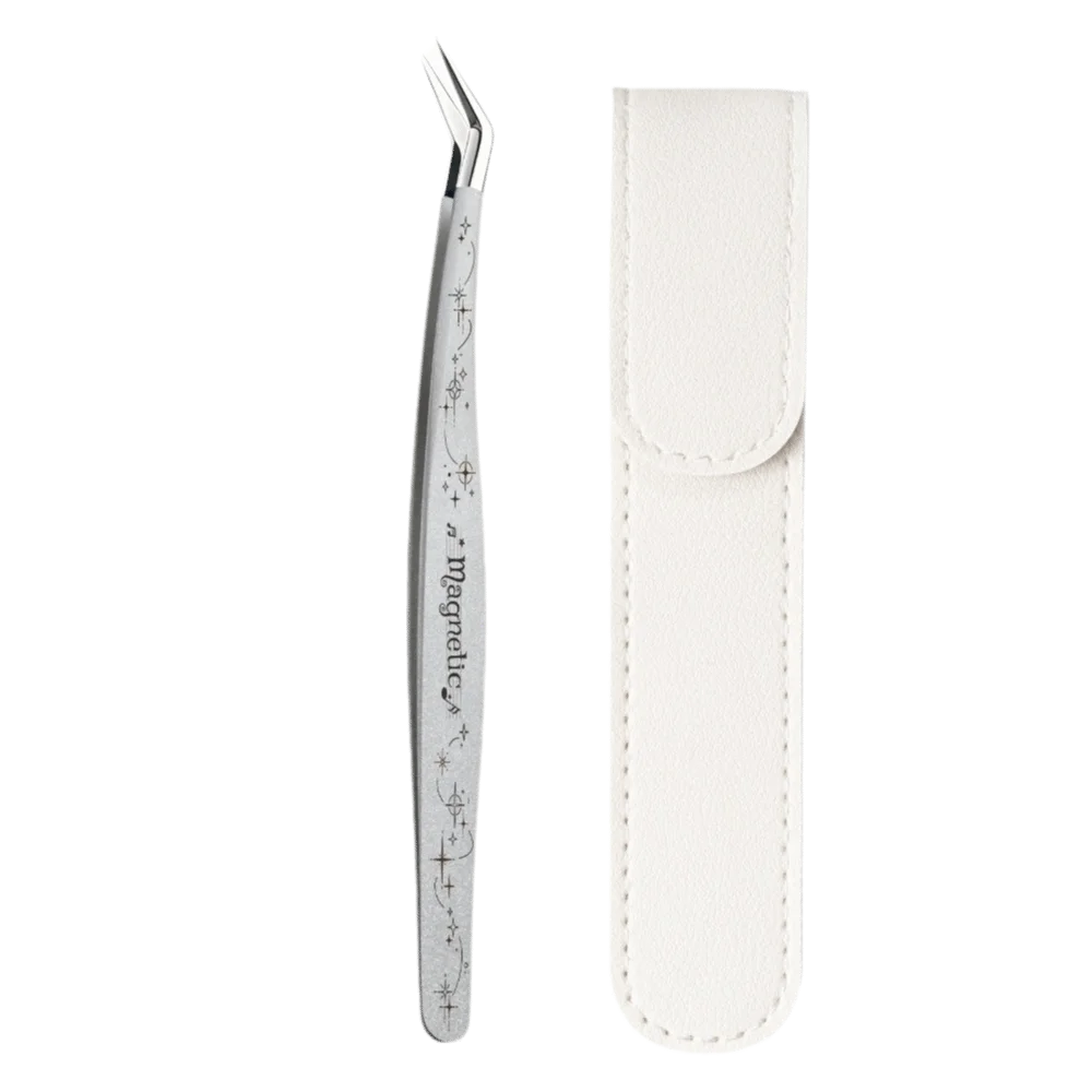 Stainless Steel Precision Tweezers Anti-static High Precision Craft Tweezers Cartoon Non Slip Grip Lashes Extension Tweezer