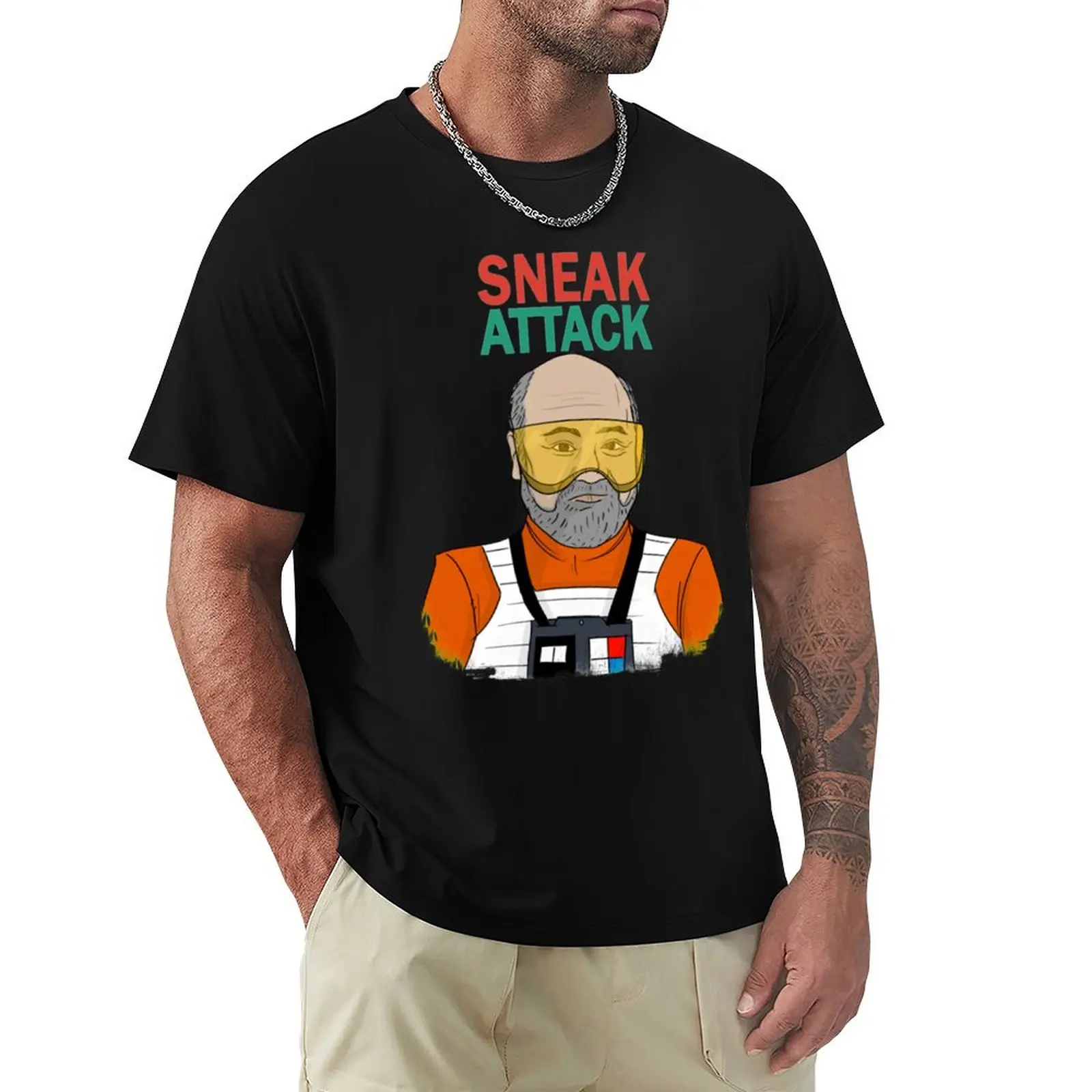 Sneak Attach II T-Shirt Plus Size Everyday Tee Shirt