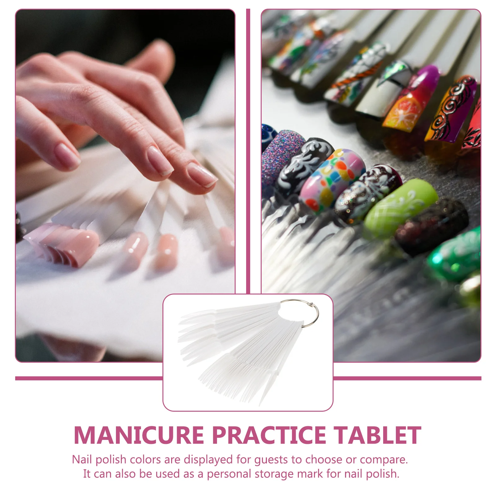 150 قطعة من أطراف عرض ألوان الأظافر على شكل مروحة قابلة للطي لجل تلميع مثالي لصالونات التجميل والممارسة المنزلية وأطراف الأظافر