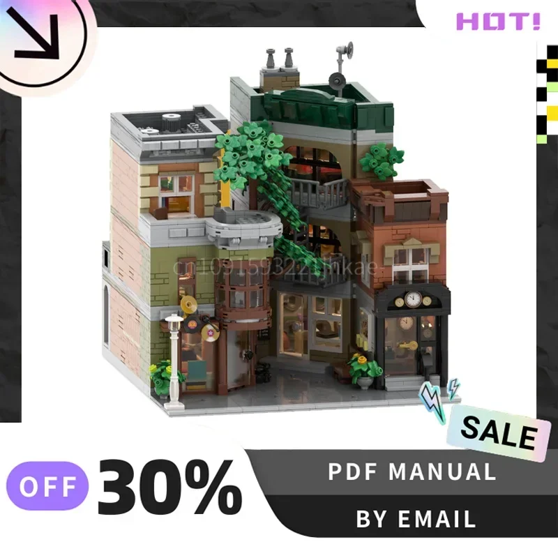 

[3217PCS] Customized MOC Community Courtyard Creative Building Blocks Set STEM Toys DIY Construction Model Kit Birthday Gifts