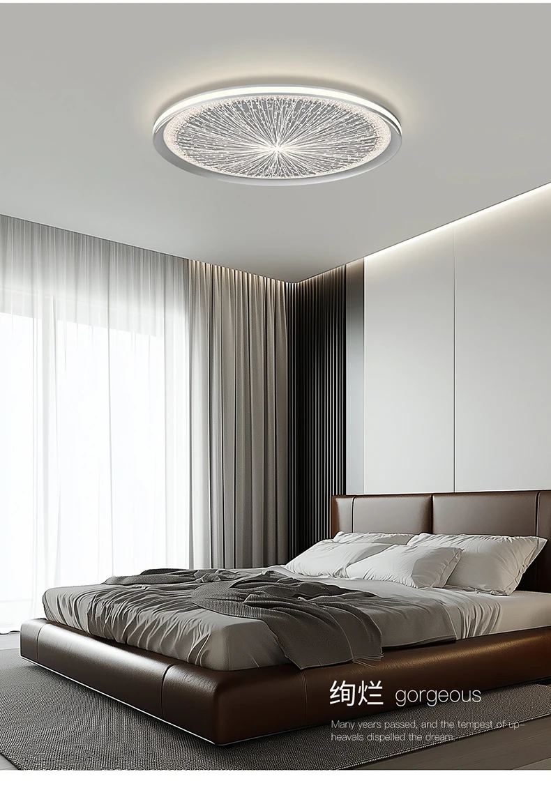 Creative Nordic LED Ceiling Light Dining Living Room Round