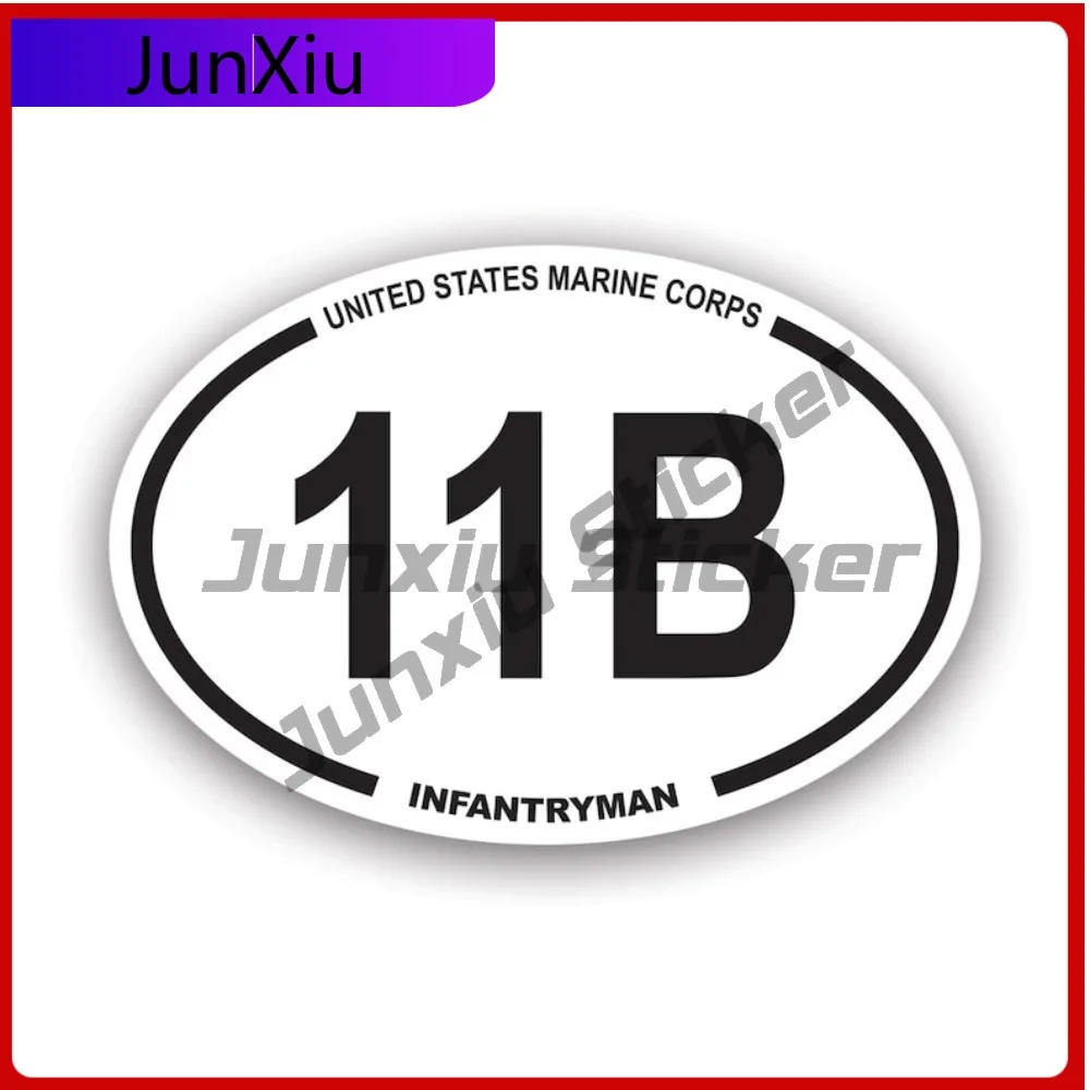 

United States Army Mos 11b Infantryman Oval Sticker Uv Protected Decals Us Specialty Infantry State Flag Patriotic Car Sticker