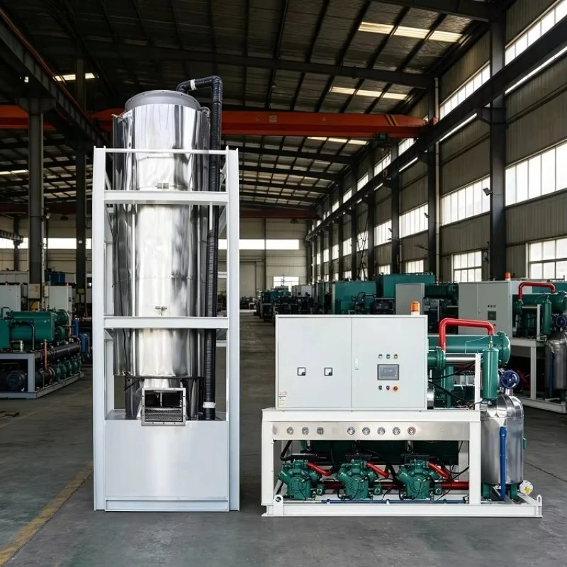 2026 New Industrial Maquina De Hielo En Tubos Freon / Ammonia Cooling Ice Tube Production Line with CE Certificate Customized