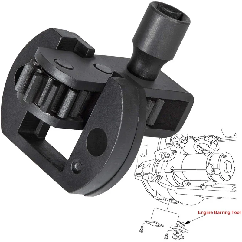 1Pc Engine Turning Barring Adjust Tool J-46392 W904589046300 for Detroit Diesel DD13 DD15 16 MBE 4000 900 Mercedes Benz Actros A