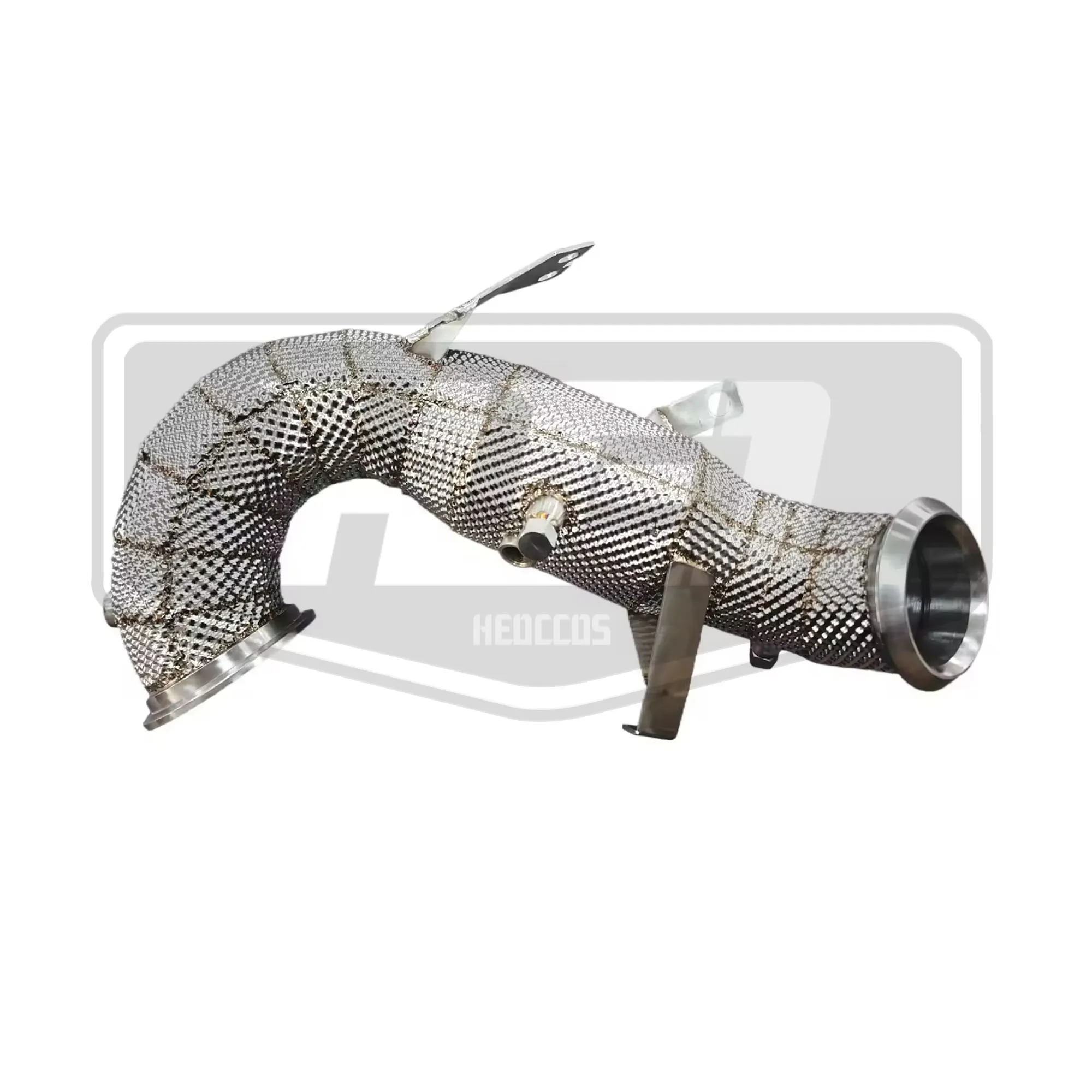 HEO الفولاذ المقاوم للصدأ Catted Heatshield النازل لمرسيدس بنز A45 A45S AMG W177 M139 2.0T 2019 + سباق النازل