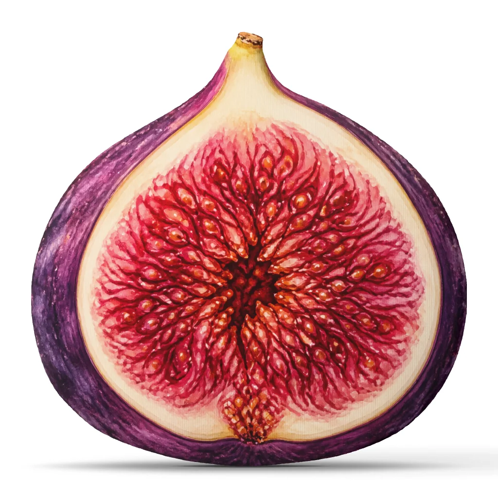 Fig Slice Floor Cushion Botanical Fruit Throw Pillow Mediterranean Kitchen Decor Plush Stuffed Shaped Sofa Accent Home Gift