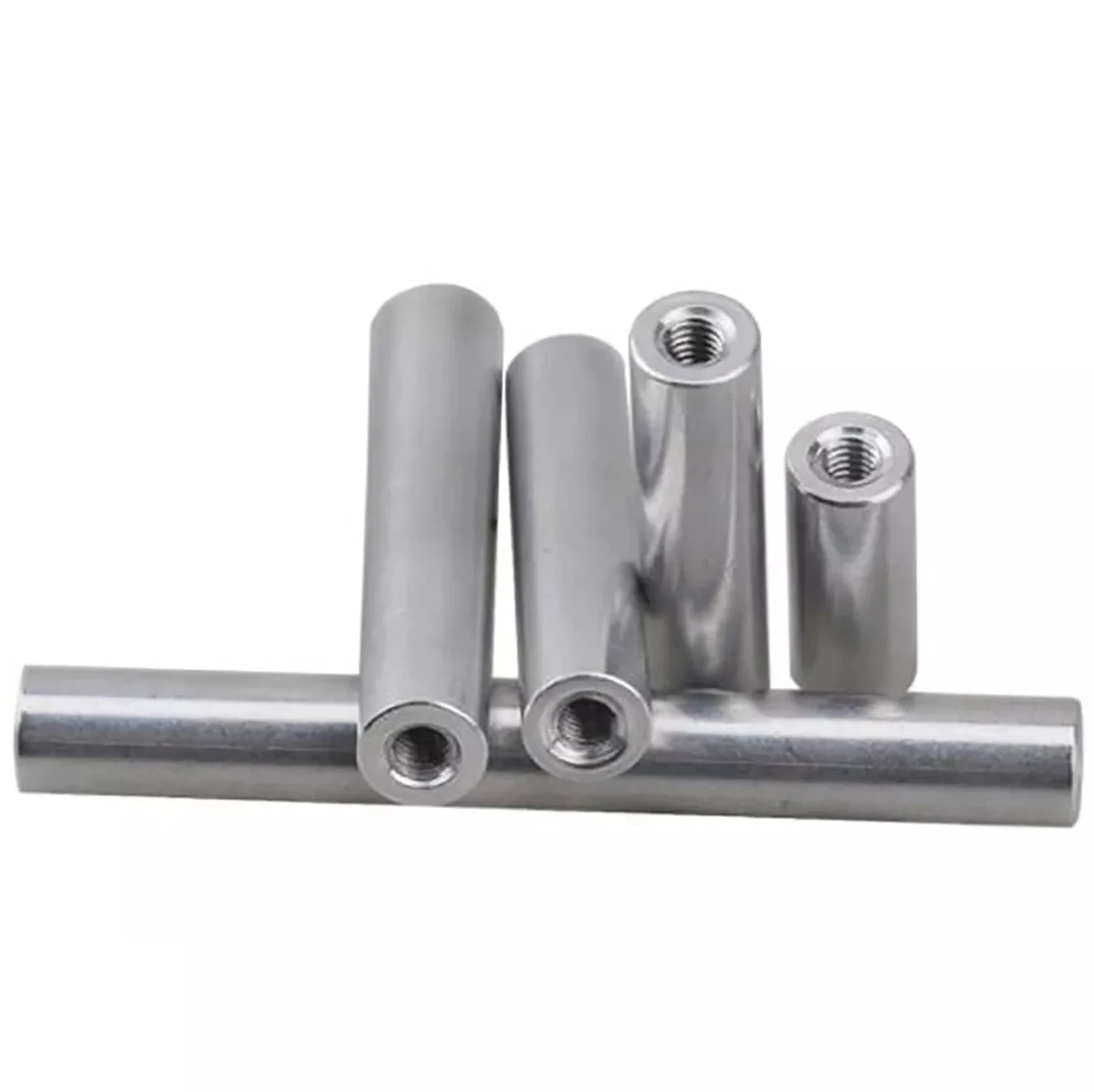 Long Nuts M2/M3/M4/M5/M6/M8/M10 OD3.5~16mm Length 4mm-100mm Aluminum Round Threaded Sleeve Standoff Pillar Long Nut Connector
