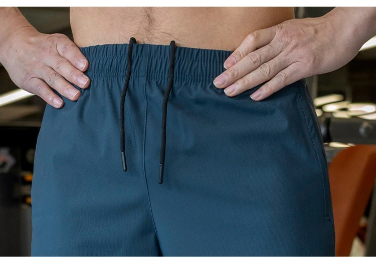 Mens Shorts Light Weight Thin Elasticity Pants Running Squat Fitness Training GYM Quick-drying Drawstring Shorts Sweatpants