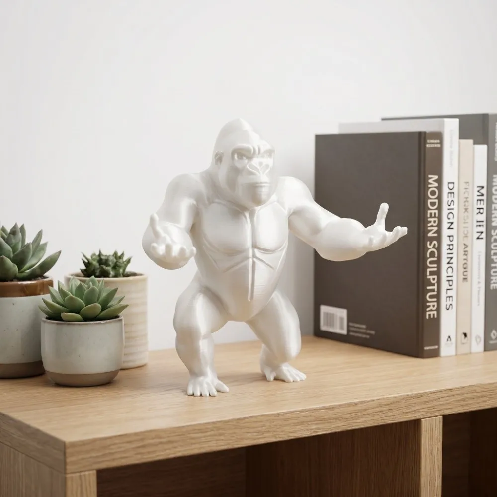 Divertido Soporte con Forma de Gorila, Decoraciones Creativas, Adornos de Gorila, Impresión 3D, Porta Tarjetas de Visita Multifuncional, Decoración para el Hogar