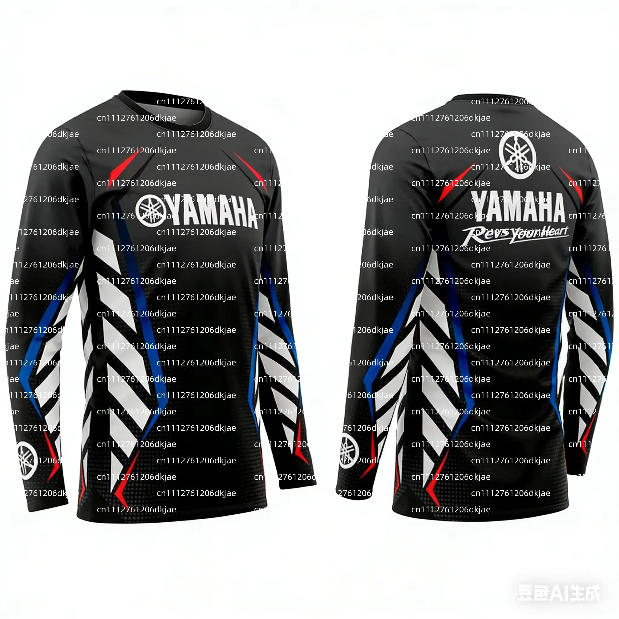 2026 Summer New YAMAHA W2RC Racing Cycling Suit Men's Off-road Motorcycle Sports Fast Drying Long Sleeved Loose Plus Size Jersey