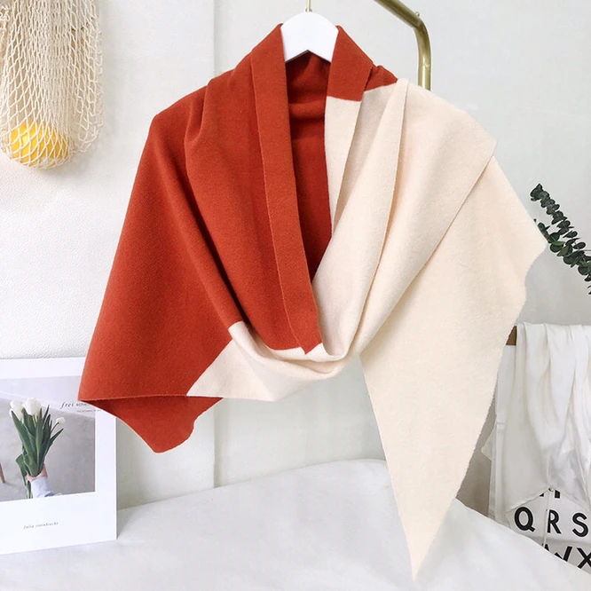 

Spring Autumn Knitted Women's Shawl Thin Cape With Skirt Air Conditioning Room Shoulder Protection Color Matching Brown