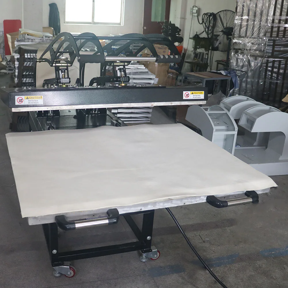 High Quality Style Black Large Heat Press Machine Rack Sublimation Calander Stoning Machine For Cloth