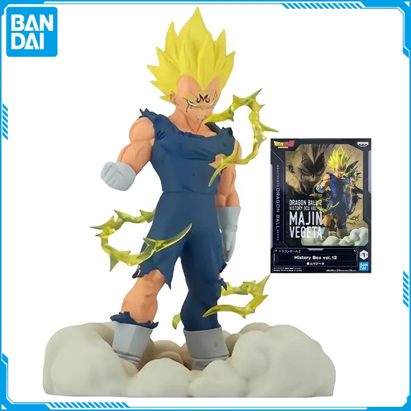 

Bandai Original Anime Dragon Ball History Box Vol.12 Vegeta Action Figure Cartoon Saiyan Bejīta Yonsei Model Toy Collection Gift