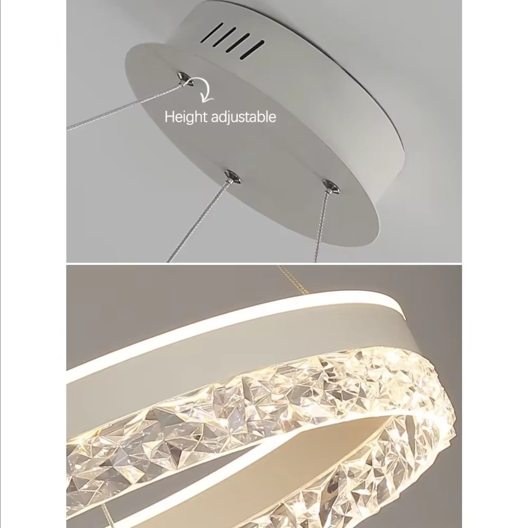 TRAZOS أضواء السقف الحديثة الحد الأدنى تصميم قلادة أضواء لوكس حلقة الثريا Led مصباح لغرفة النوم غرفة المعيشة ديكور المنزل