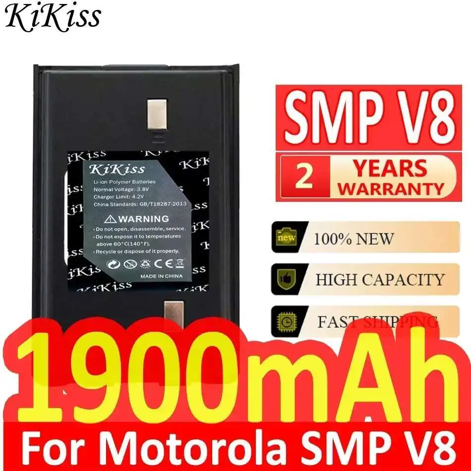

Аккумулятор KiKiss 1900 мАч для Motorola Moto SMP V8 V28, цифровая двусторонняя радиостанция