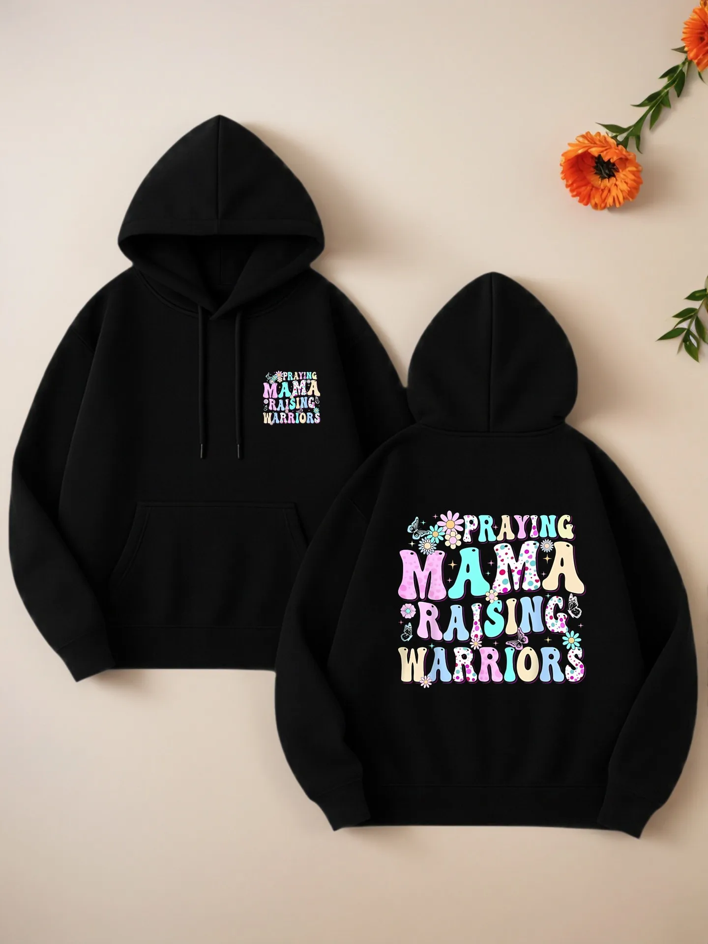

Graphic Hoodie Women, Cute Letter Print, Aesthetic Style, Soft Fabric, Casual Everyday Wear, For Teens