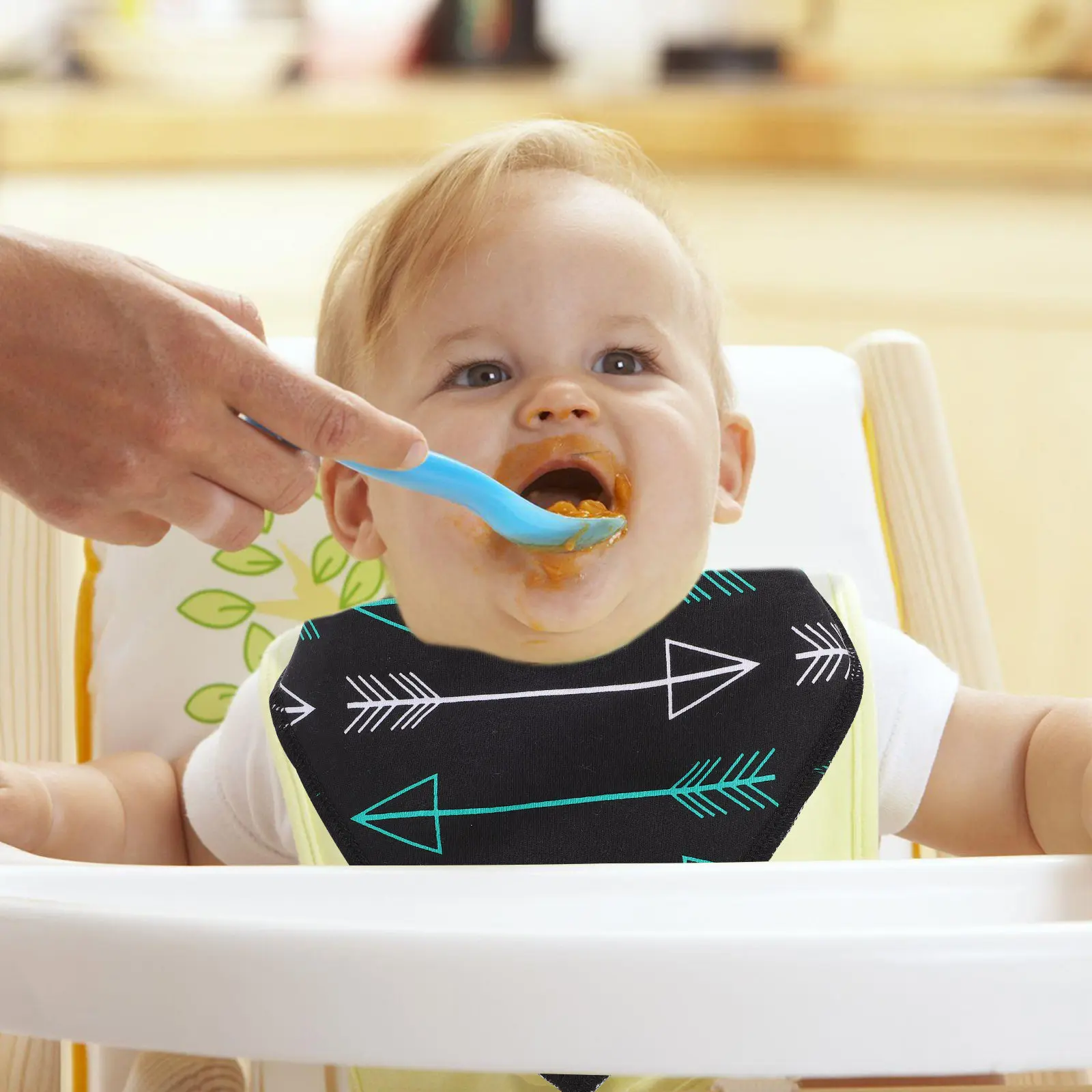 

4Pcs Waterproof Baby Bibs Cotton Toddler Bibs for Drooling Saliva Feeding Mealtime Protection Soft Skin-Friendly Baby Essentials