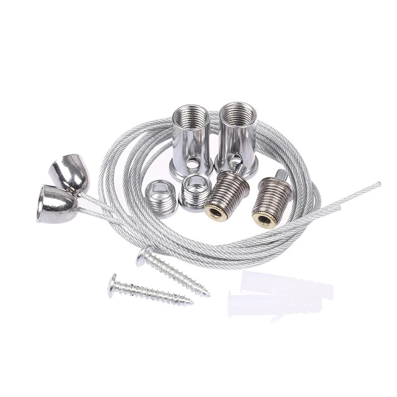 2 Wires/set 1m Steel Cable For Lifting Various Panel Lights Used Widely Office Lighting Fittings