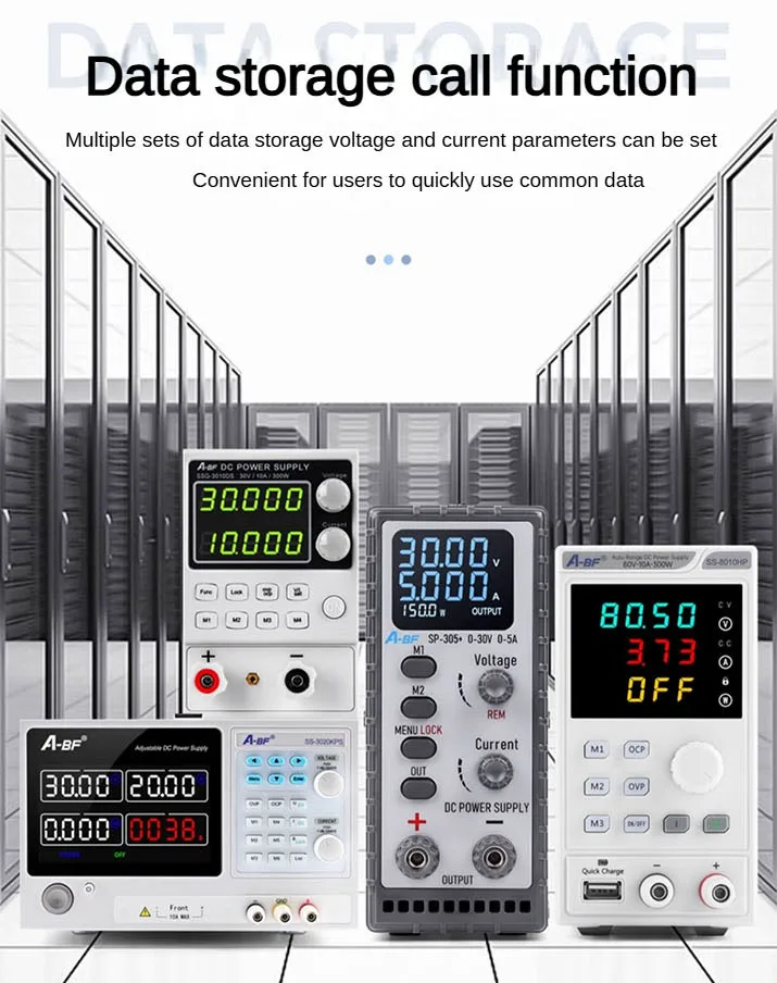 A-BF extraordinario fuente de alimentación regulada por CC ajustable de alta precisión fuente de alimentación conmutada de mantenimiento 30V60V