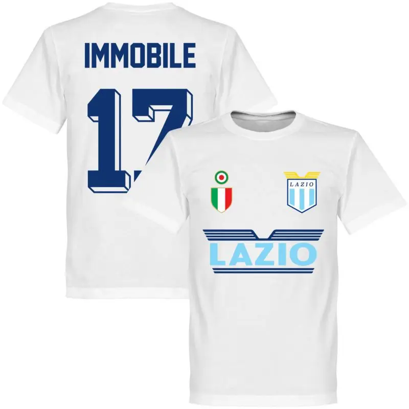 24 Hot Selling Lazio Retro Commemorative Edition Jersey Sports Round Neck Men's and Children's 3DT-shirt Quick Drying Breathable