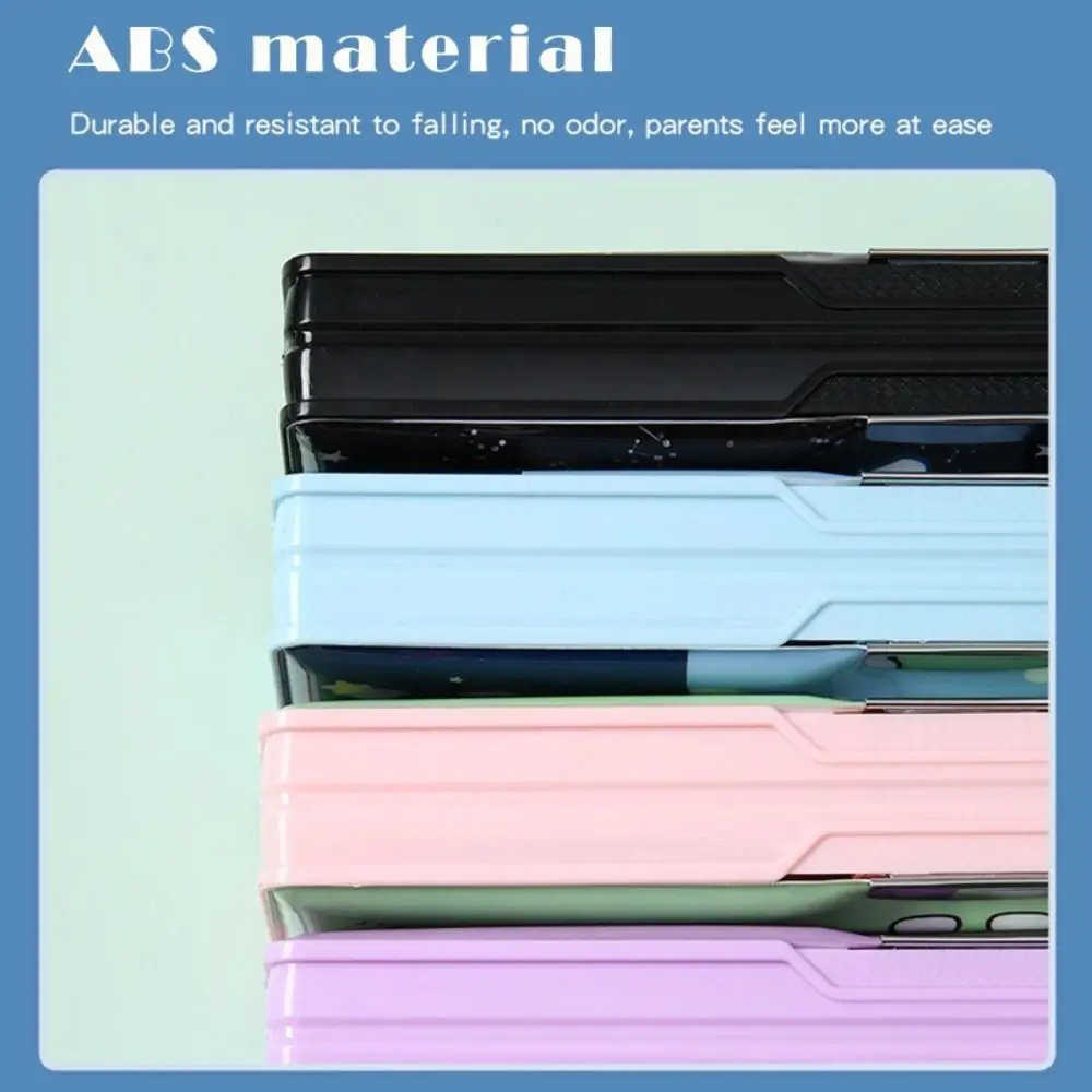 Double Layer Pencil Case Pencil Sharpener Astronaut/Animal Design Pencil Box With Calculator Plastic Stationery Storage Box
