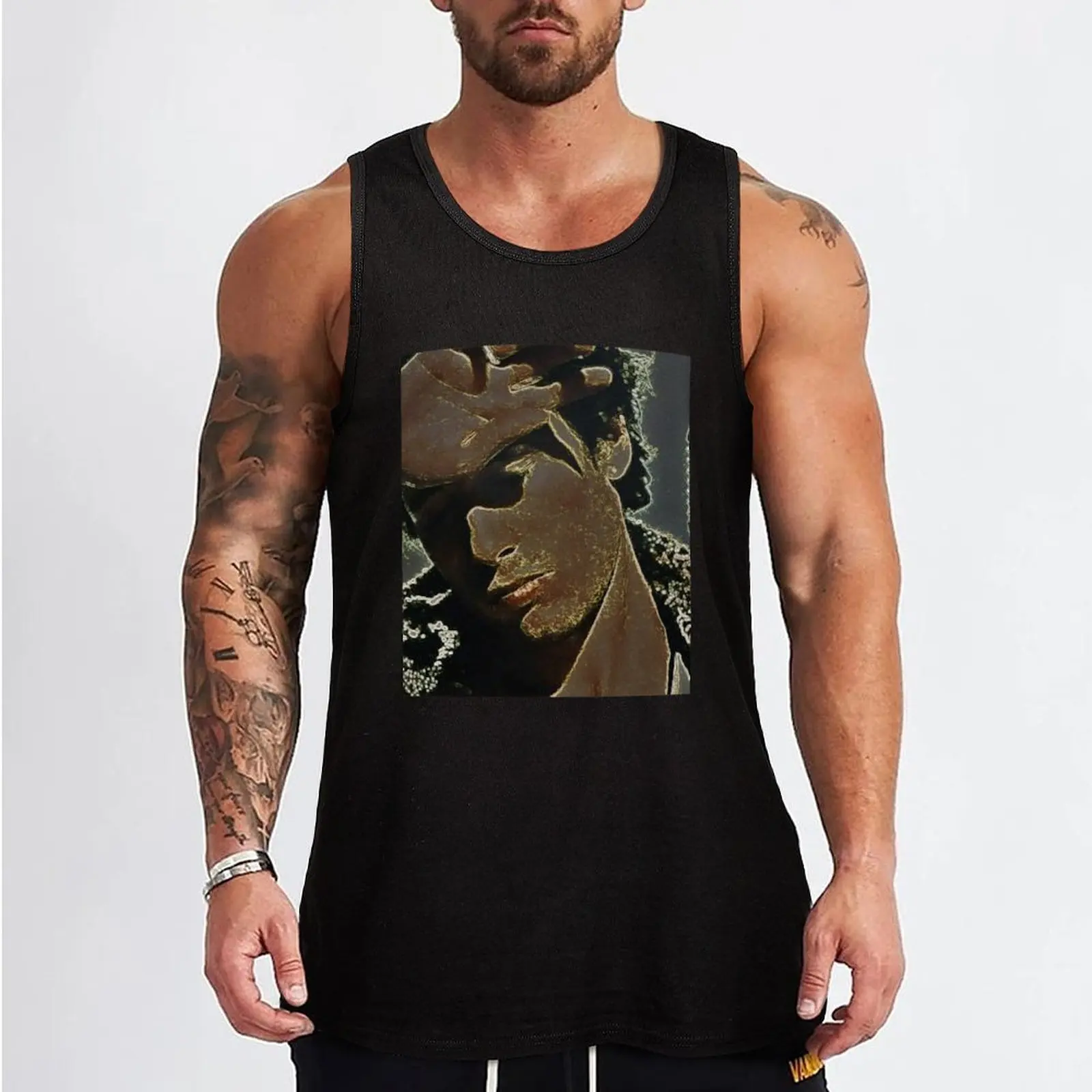 Dernier au revoir de Jeff T-Shirt classique Tank Top gym clothing men man vest Men's t shirt