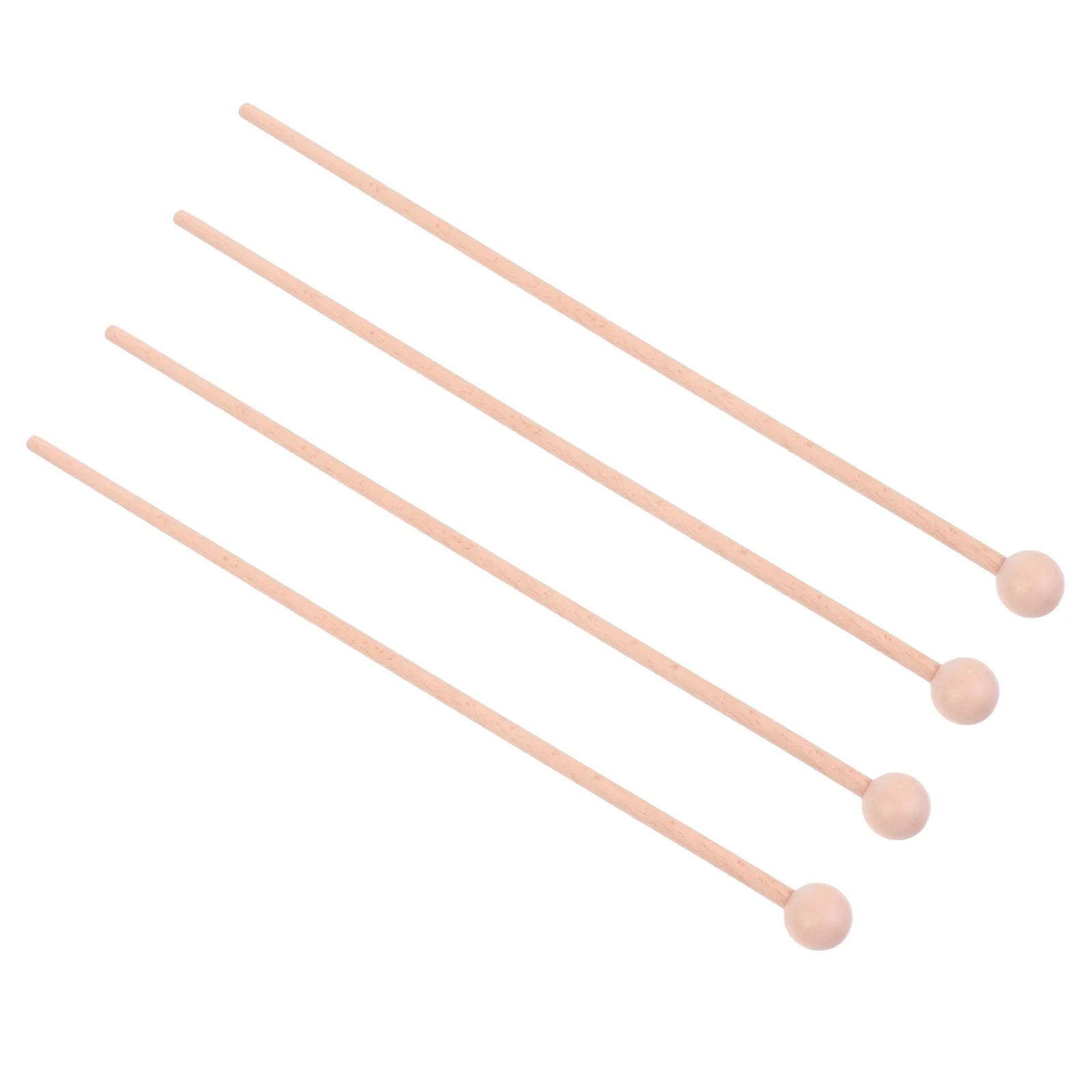 

4 Pcs Wooden Fish Knocking Stick Drummer Accessories Picks Drums Sticks Percussion Instrument Drumsticks Music Mallets Bass