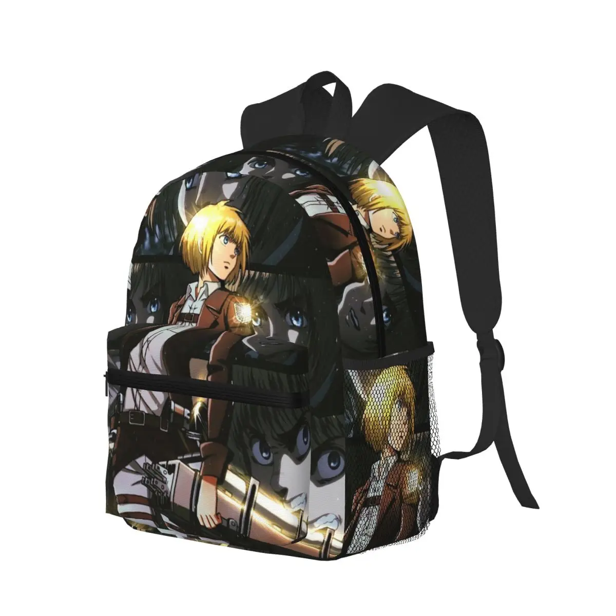 アニメ進撃の巨人アルミン・アルルート学生リュックサックスクールバッグハイキング旅行デイパック男女兼用ファッションブックバッグショルダーバッグ
