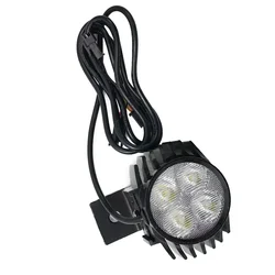 2 In 1 Horn Headlight Electric Scooter Big Front Light For KUGOO PRO 12-80V 3 Lines Electric Bicycle Lamp Scooters Parts