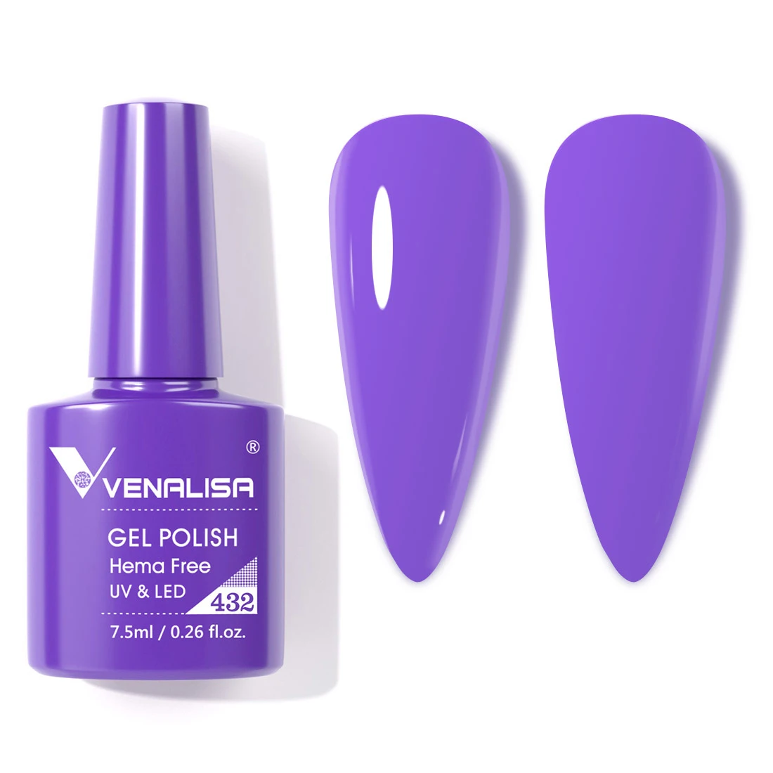 Venalisa Nagel-Gel-Nagellack, 7,5 ml, HEMA-FREI, Soak Off UV-LED-Gel-Lack, vollständige Abdeckung, super Textur, wunderschöne Nagel-Maniküre