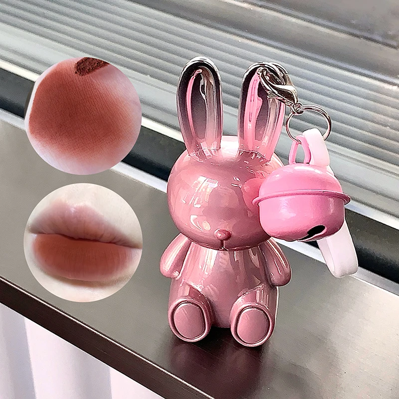 Gege Bärenpulver Kaninchen Lipgloss matt natürlich einfach zu färben Herbst und Winter Lippenglasur Lippensick Geschenk