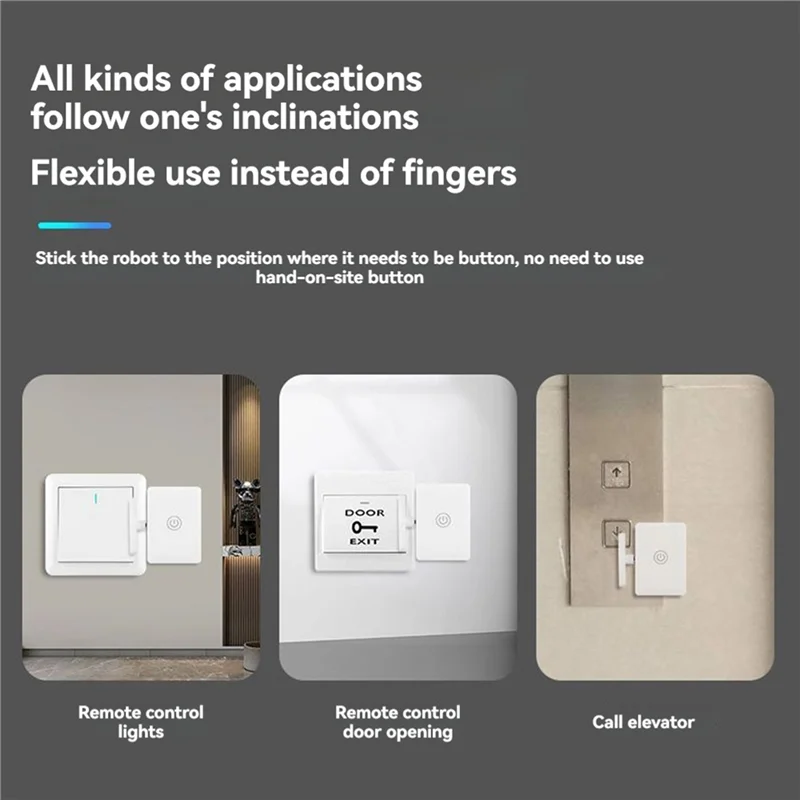 A25P 2X Smart Remote Button Pusher Wireless Button Pusher con telecomando Spegnimento delle luci Artefatto Telecomando a infrarossi