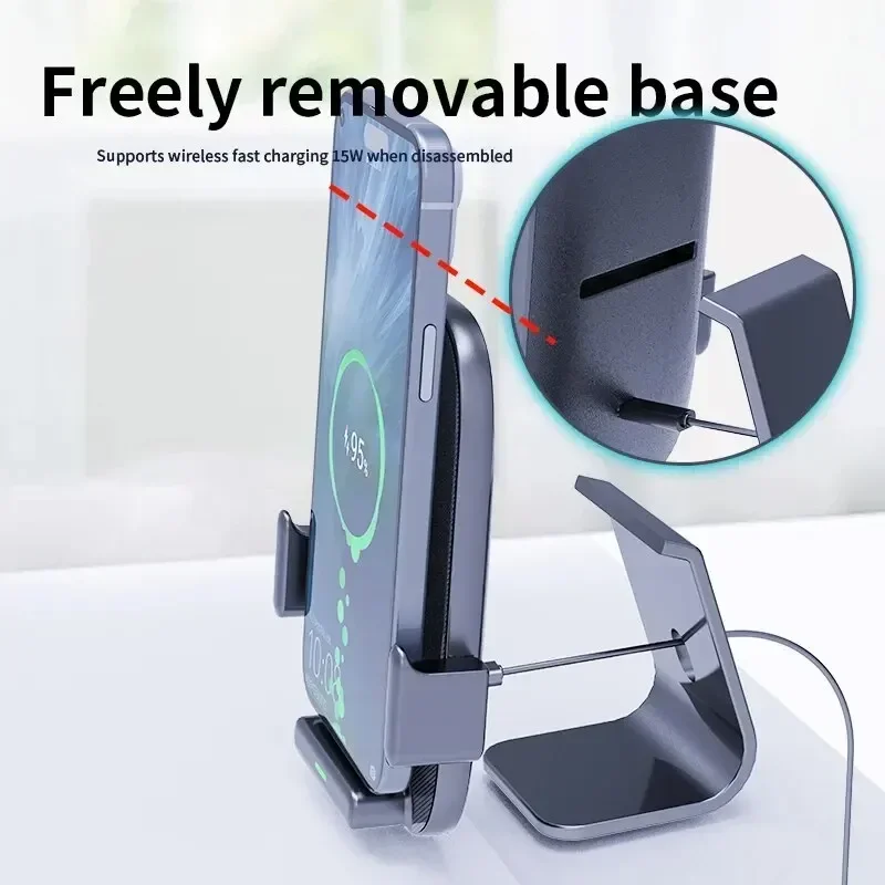 

Mobile Phone Holder Mount Wireless Charger Stand Pad Fast Charging Station Desktop Live Lazy Bracket for iPhone Samsung Xiaomi