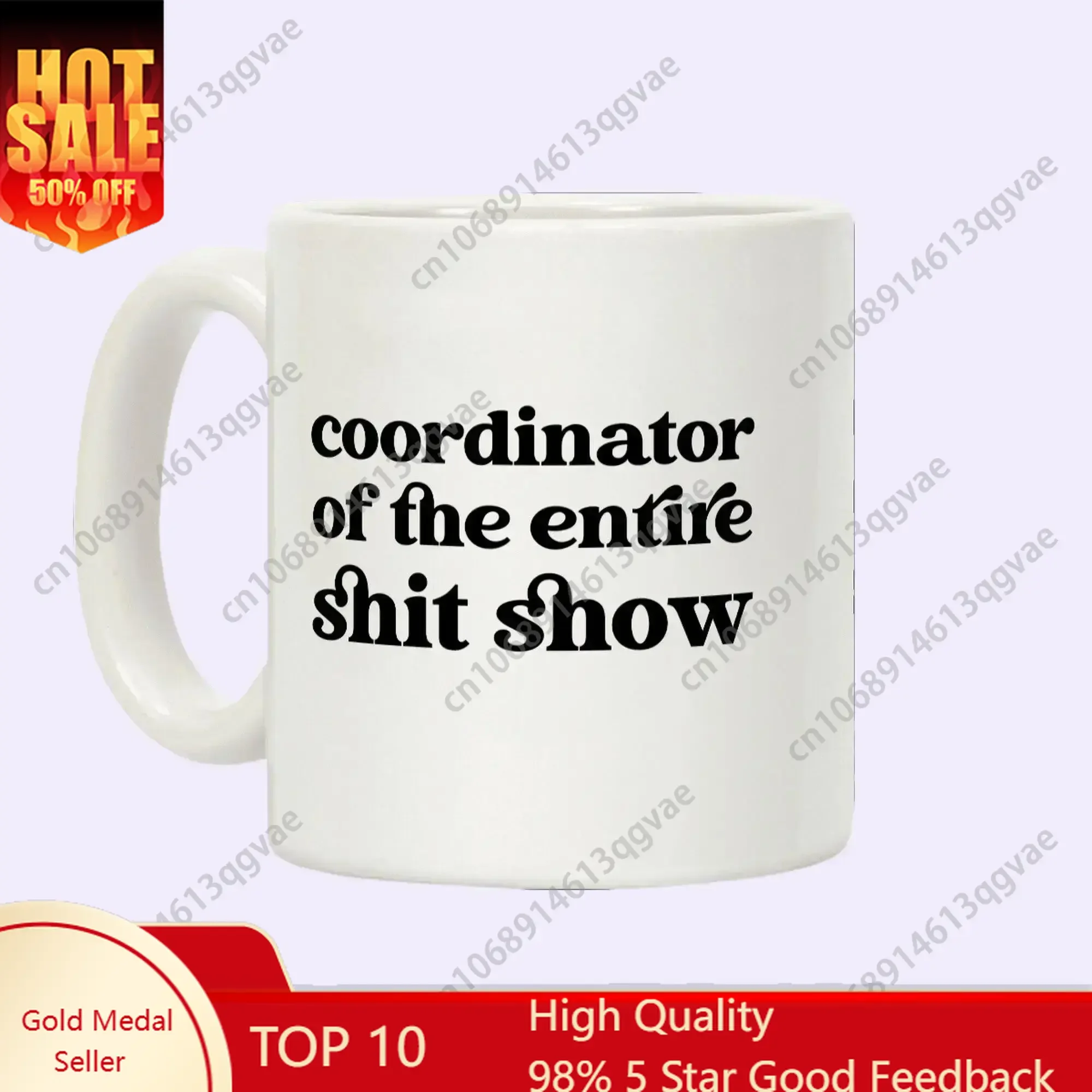 

Coordinator of the Show Coffee Mug Ceramic Drinkware funny coffee