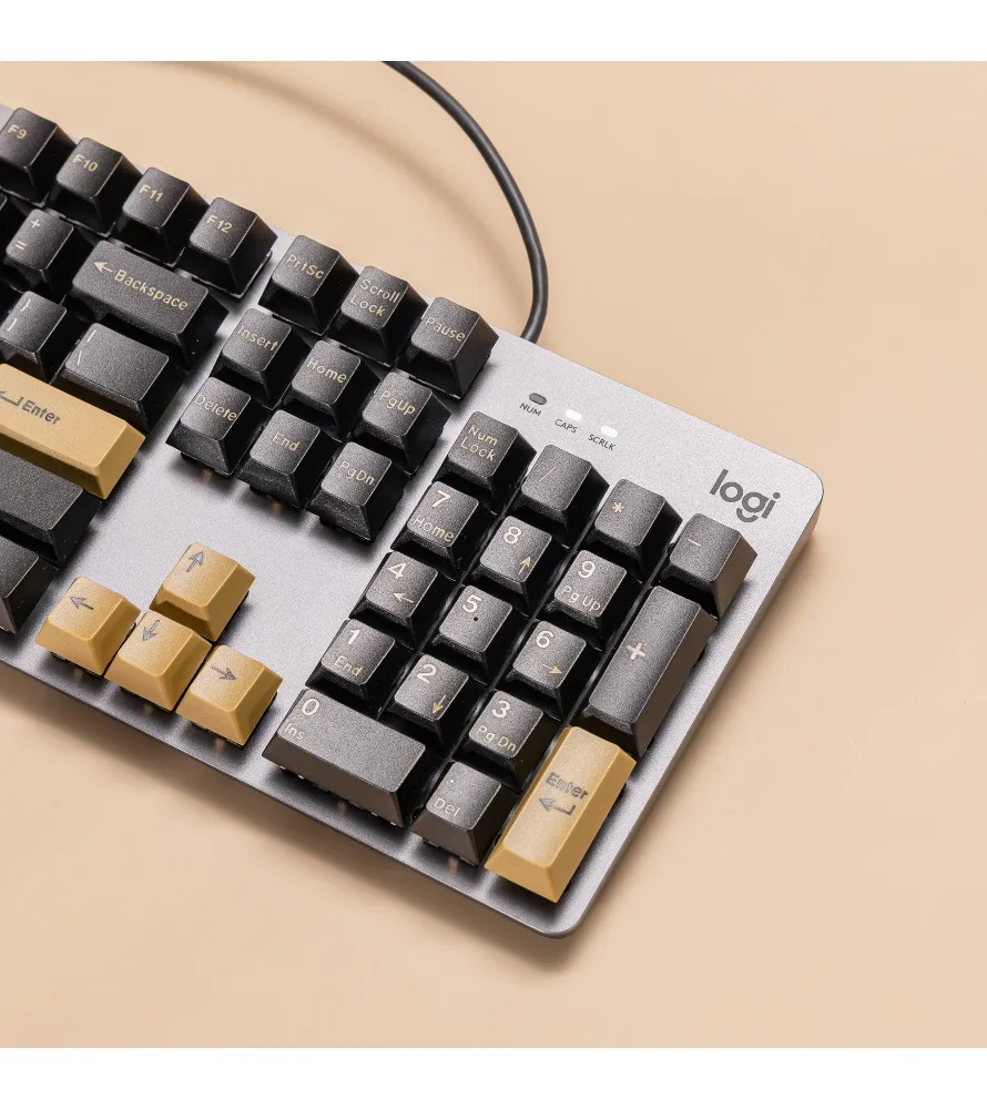 Original Height Big Leaf Black Gold Midas Gold Touch Two Color Molded Keycap 163 Keys cherry