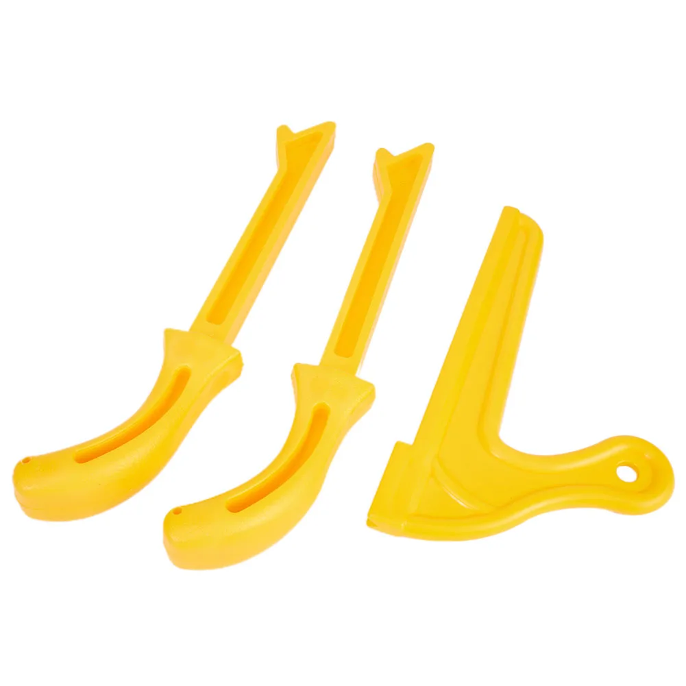 Set Push rod Sticks 3pcs Woodworking ABS Yellow Bar Panel Pusher Safety Saw machine Supplies Accessory Durable