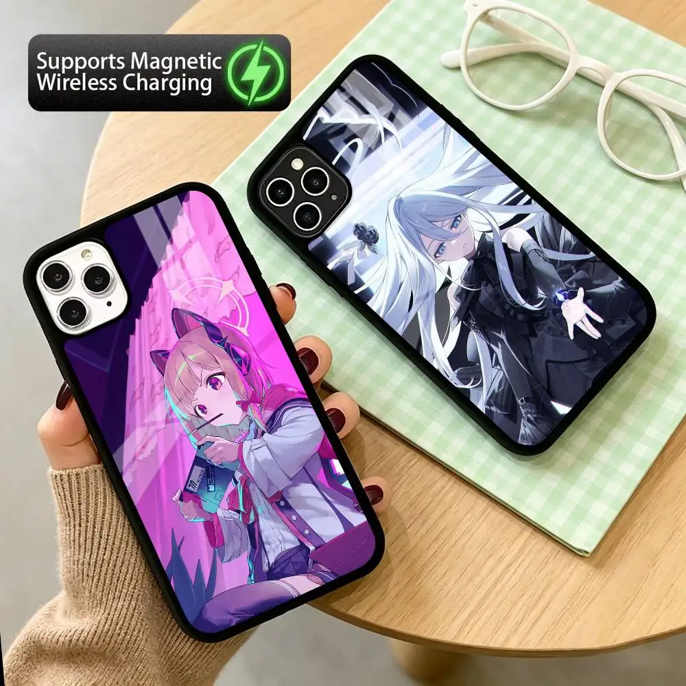 Blue Archive  Phone Case For iPhone17,16,15,14,13Plus,Pro Compatible with magnetic wireless charging