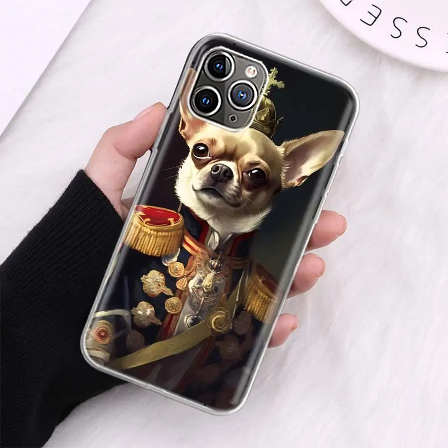 Chihuahua Dog Fashion Phone Case For Apple Iphone 12 Mini 14 13 15 Pro Max 11 X XS XR 16 Plus Cover Shell Coque