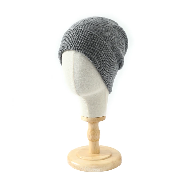 

ZOCEPT Winter New Women Hat 100%Merino Wool Knitted Headgears Soft Warm Hats Ladies Fashion Casual Beanie Men Pullover Caps