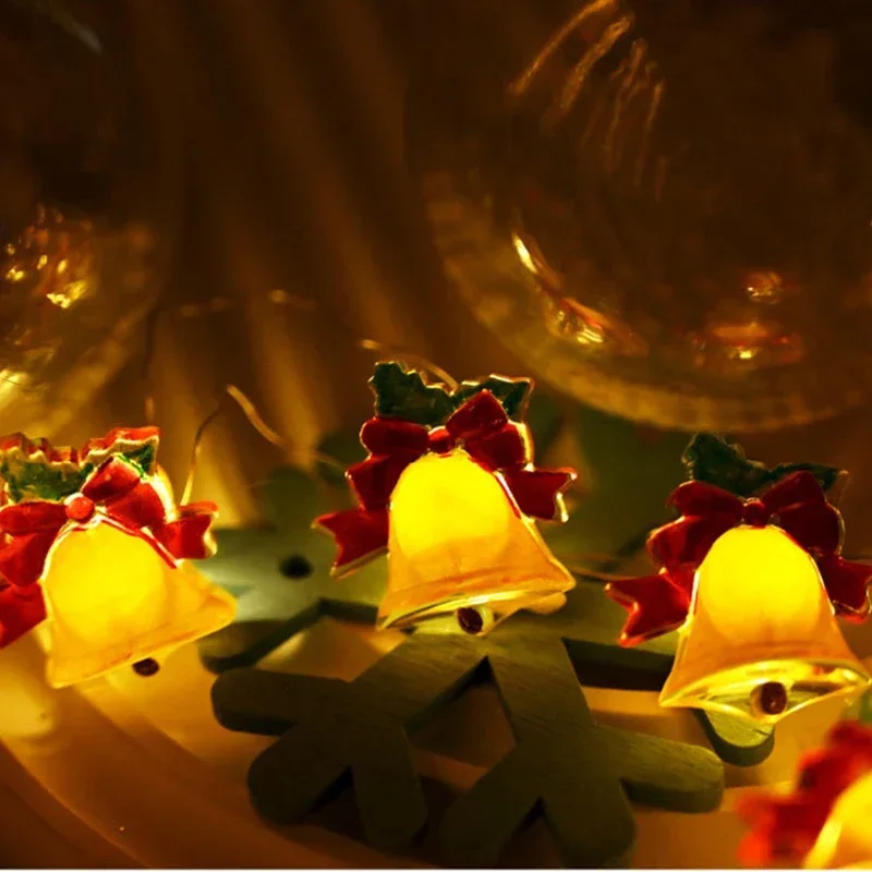 50/20 LED Bell Light String USB Plug Fairy Light Room Accessories Living Room Bedroom Decor Xmas Tree Wedding Party Garland