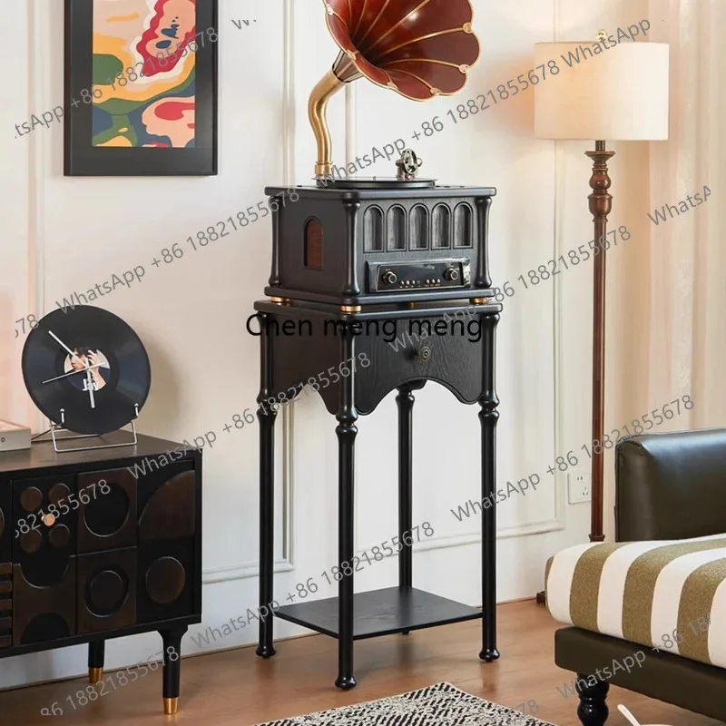 K153 Vintage French record player, electronic singer, modern gramophone, Bluetooth audio, vinyl all-in-one record player