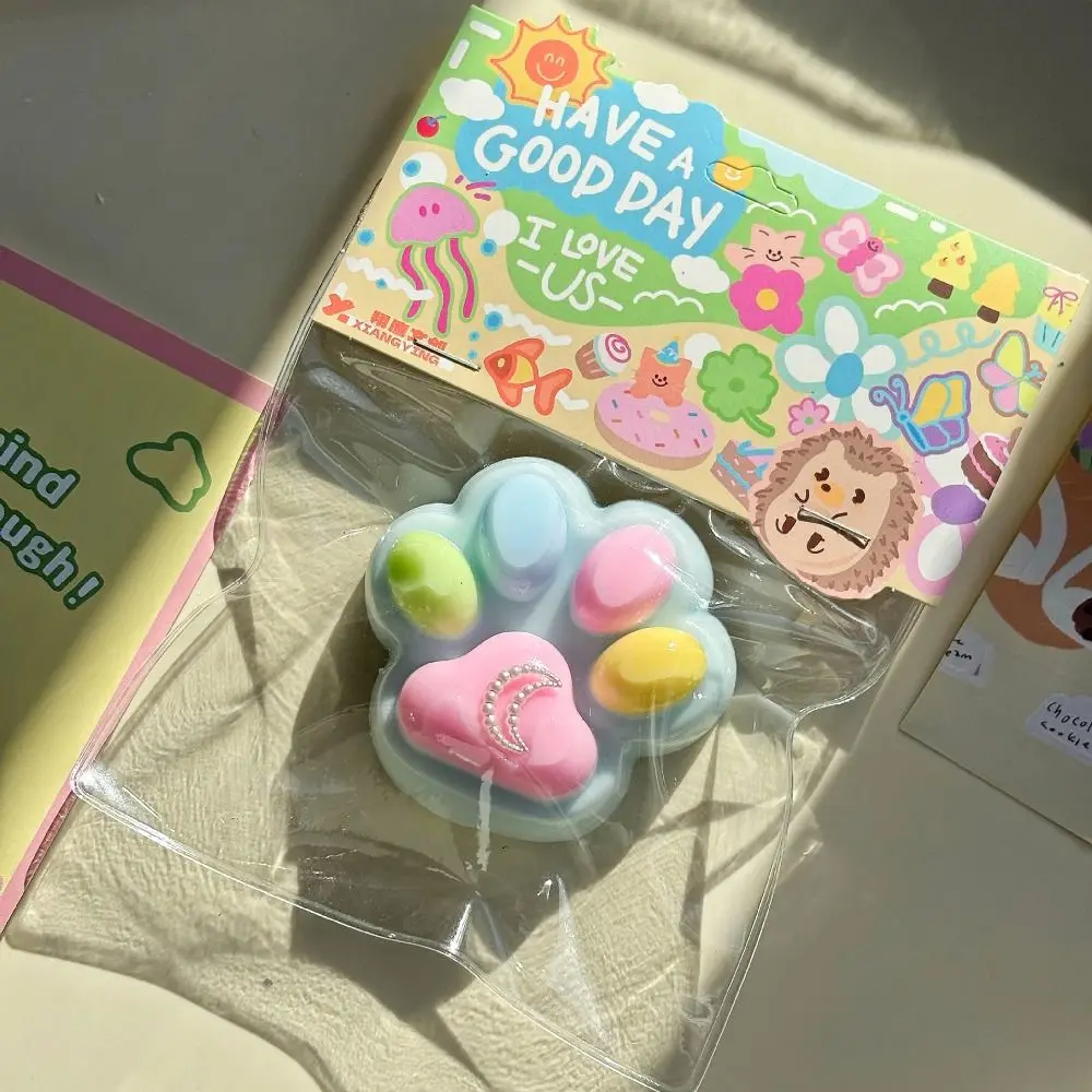 Giocattolo sensoriale Morbido zampa di gatto Giocattolo da spremere TPR 3D Cartoon Fidget Toy Simpatico silicone Zampa di gatto Pizzico Giocattolo per bambini